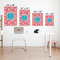 Coral & Teal Matte Poster - Sizes