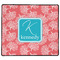Coral & Teal XL Gaming Mouse Pad - 18" x 16" (Personalized)