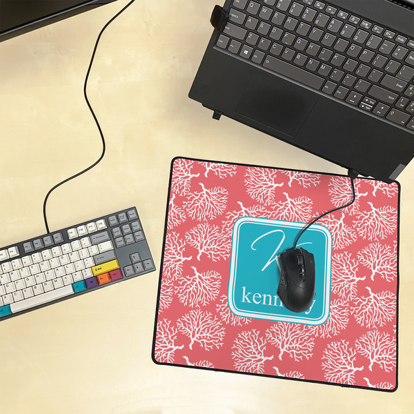 Coral & Teal Medium Gaming Mats - LIFESTYLE