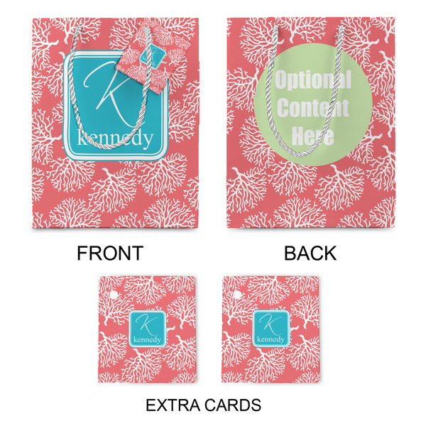 Coral & Teal Medium Gift Bag - Approval