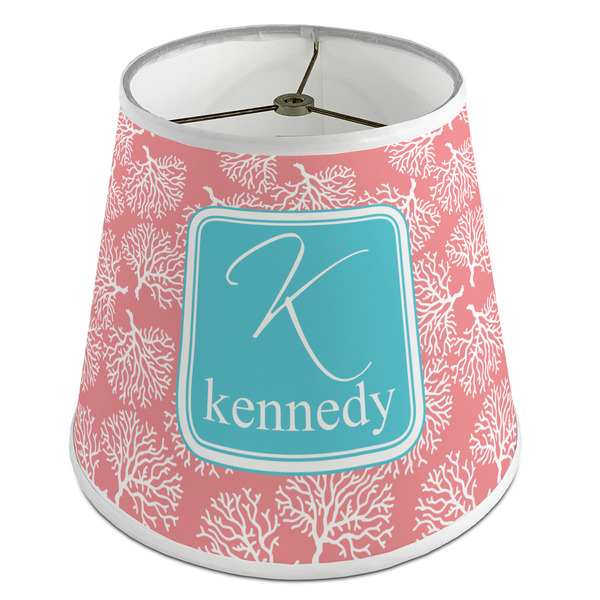 Custom Coral & Teal Empire Lamp Shade (Personalized)