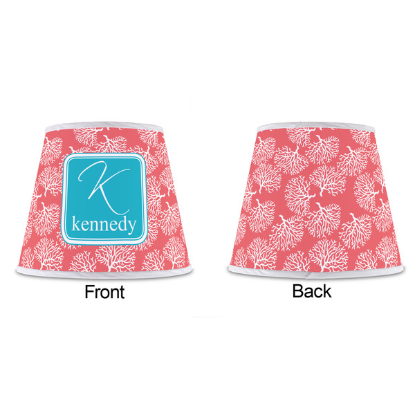 Coral & Teal Poly Film Empire Lampshade - Approval