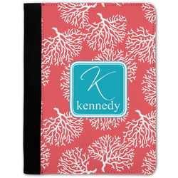 Coral & Teal Notebook Padfolio w/ Name and Initial
