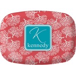 Coral & Teal Melamine Platter (Personalized)