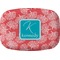 Coral & Teal Melamine Platter (Personalized)