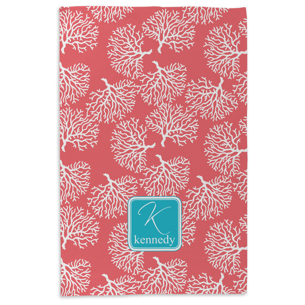 Coral & Teal Microfiber Dish Towel - APPROVAL