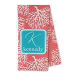 Coral & Teal Kitchen Towel - Microfiber (Personalized)