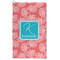Coral & Teal Microfiber Golf Towel - Large (Personalized)