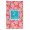 Coral & Teal Microfiber Golf Towel (Personalized)