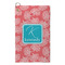 Coral & Teal Microfiber Golf Towels - Small - FRONT