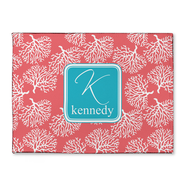 Custom Coral & Teal Microfiber Screen Cleaner (Personalized)