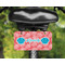 Coral & Teal Mini License Plate on Bicycle - LIFESTYLE Two holes