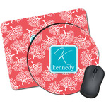 Coral & Teal Mouse Pad (Personalized)