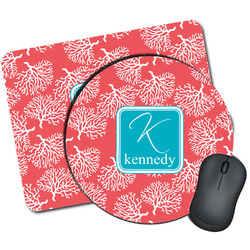 Coral & Teal Mouse Pad (Personalized)