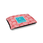 Coral & Teal Outdoor Dog Bed - Small (Personalized)