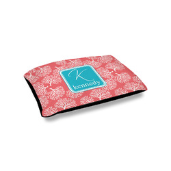 Coral & Teal Outdoor Dog Bed - Small (Personalized)