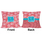 Coral & Teal Outdoor Pillow - 16x16