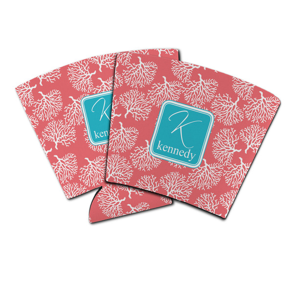 Custom Coral & Teal Party Cup Sleeve (Personalized)
