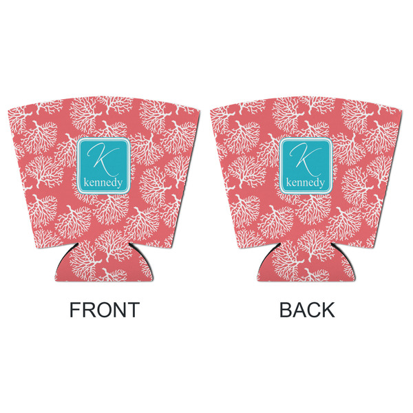 Coral & Teal Party Cup Sleeves - with bottom - APPROVAL