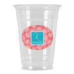 Coral & Teal Party Cups - 16oz (Personalized)