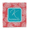 Coral & Teal Party Favor Gift Bag - Gloss - Front