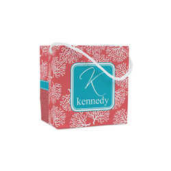 Coral & Teal Party Favor Gift Bags - Matte (Personalized)