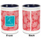 Coral & Teal Pencil Holder - Blue - approval