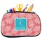 Coral & Teal Pencil / School Supplies Bags - Medium