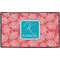 Coral & Teal Door Mat - 60"x36" (Personalized)