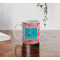 Coral & Teal Personalized Coffee Mug - Lifestyle