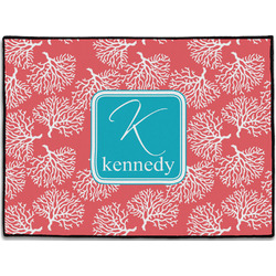 Coral & Teal Door Mat (Personalized)