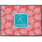Coral & Teal Door Mat - 24"x18" (Personalized)