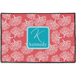 Coral & Teal Door Mat - 36"x24" (Personalized)