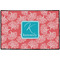 Coral & Teal Door Mat - 36"x24" (Personalized)