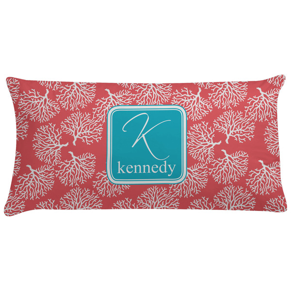 Custom Coral & Teal Pillow Case (Personalized)