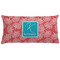 Coral & Teal Personalized Pillow Case