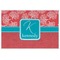 Coral & Teal Personalized Placemat (Back)