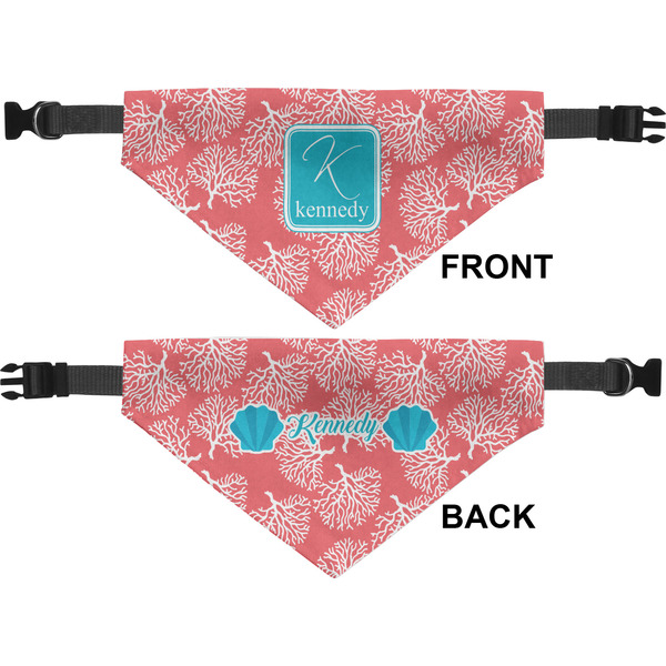 Coral & Teal Pet Bandana Approval