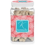 Coral & Teal Dog Treat Jar (Personalized)