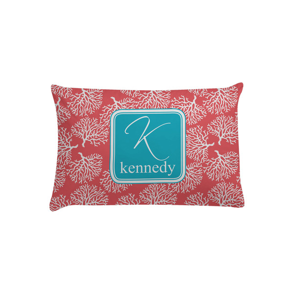 Custom Coral & Teal Pillow Case - Toddler (Personalized)