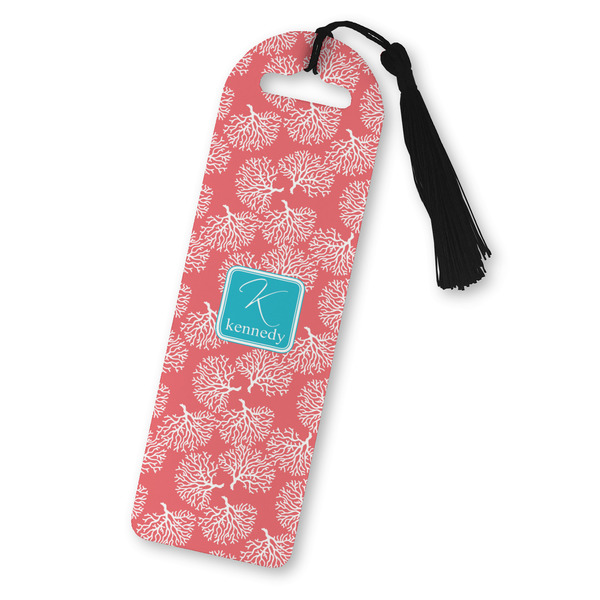 Custom Coral & Teal Plastic Bookmark (Personalized)