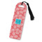 Coral & Teal Plastic Bookmarks - Front