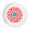 Coral & Teal Plastic Party Dinner Plates - Approval