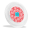 Coral & Teal Plastic Party Dinner Plates - Main/Front