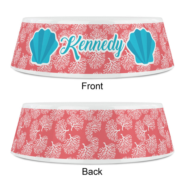 Coral & Teal Plastic Pet Bowls - Small - APPROVAL