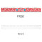 Coral & Teal Plastic Ruler - 12" - APPROVAL