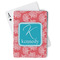 Coral & Teal Playing Cards - Front View