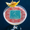 Coral & Teal Printed Drink Topper - XLarge - In Context