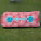 Coral & Teal Putter Cover - Front
