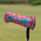 Coral & Teal Putter Cover - On Putter